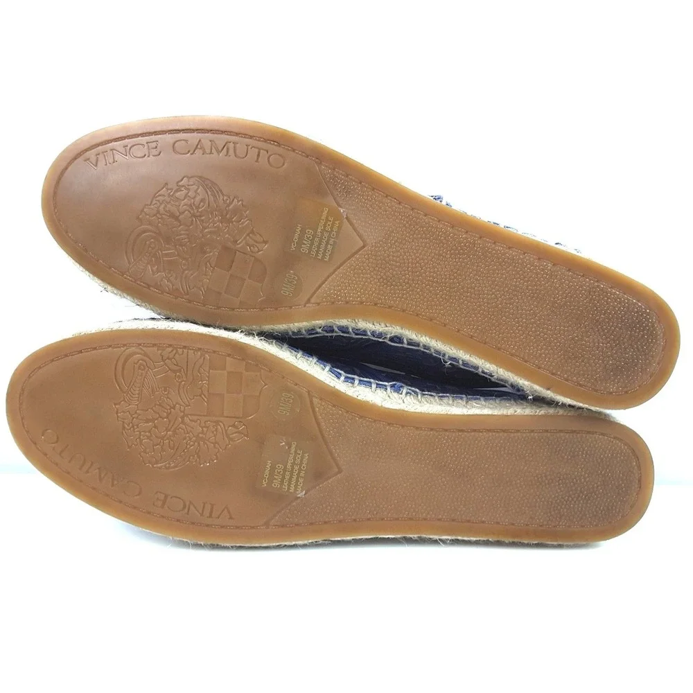 Vince Camuto Dinah Women's Blue Suede Espadrille Lazer Cut Casual Shoes Sz 9‎ M
